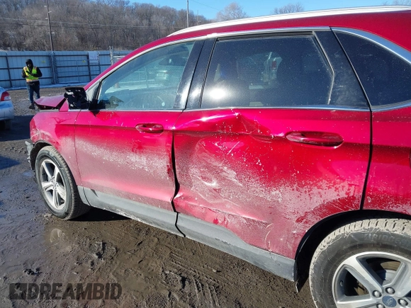 2019 Ford Edge SEL with VIN 2FMPK4J93KBB48220, listed as a IAAI auction lot 41643484 with 42,562 mi miles. Bid and sale history available at carsss.com. Image 6.