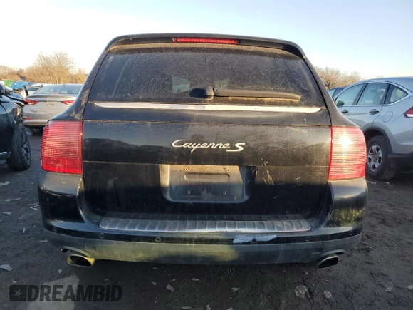 2004 Porsche Cayenne S with VIN WP1AB29P84LA71508, listed as a Copart auction lot 42414495 with 135,288 mi miles and Salvage Title. Bid and sale history available at carsss.com. Image 6.