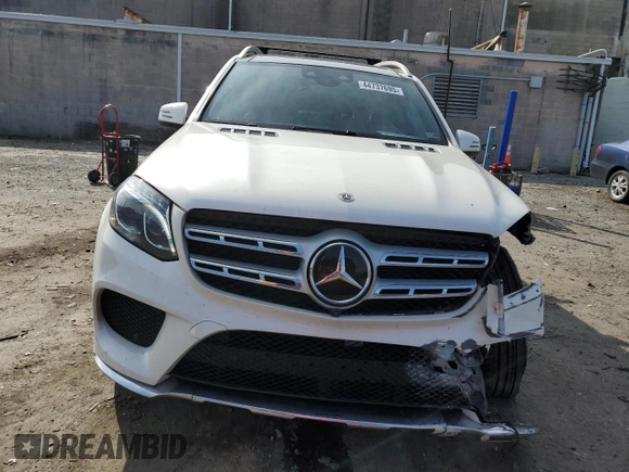 2019 Mercedes-Benz GLS 550 with VIN 4JGDF7DE0KB222488, listed as a Copart auction lot 44737695 with 86,977 mi miles and Salvage title. Bid and sale history available at DreamBid. Image 5.
