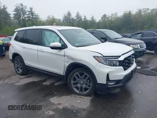 2023 Honda Passport EX-L with VIN 5FNYF8H5XPB005136, listed as a IAAI auction lot 42275156 with 35,471 mi miles and . Bid and sale history available at DreamBid. Image 1.