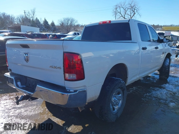 2012 Ram 2500 ST Power Wagon with VIN 3C6TD5CT2CG272593, listed as a IAAI auction lot 41287991 with 202,908 mi miles. Bid and sale history available at carsss.com. Image 4.