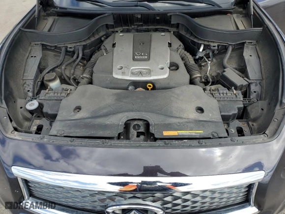 2017 Infiniti QX70 with VIN JN8CS1MU4HM142452, listed as a Copart auction lot 53064715 with 55,181 mi miles and Salvage Title. Bid and sale history available at carsss.com. Image 14.