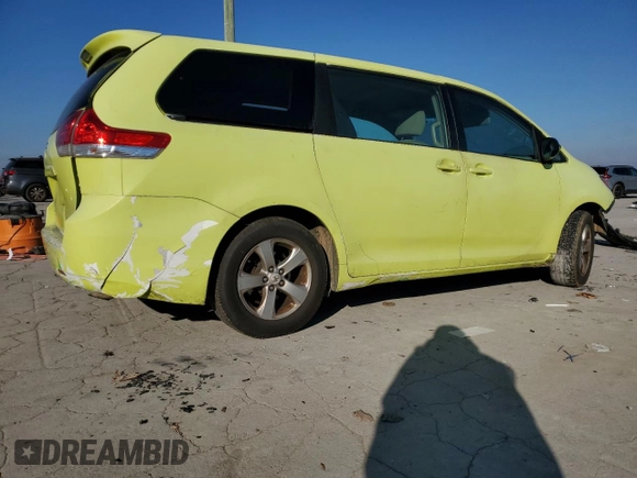 2013 Toyota Sienna L with VIN 5TDZK3DC7DS289422, listed as a Copart auction lot 87951105 with 183,949 mi miles and Salvage Title. Bid and sale history available at carsss.com. Image 3.