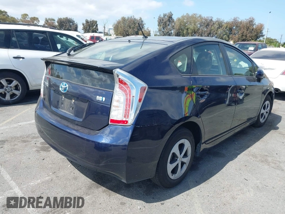 2015 Toyota Prius Four with VIN JTDKN3DU4F0470775, listed as a IAAI auction lot 42254233 with 125,495 mi miles and . Bid and sale history available at DreamBid. Image 4.
