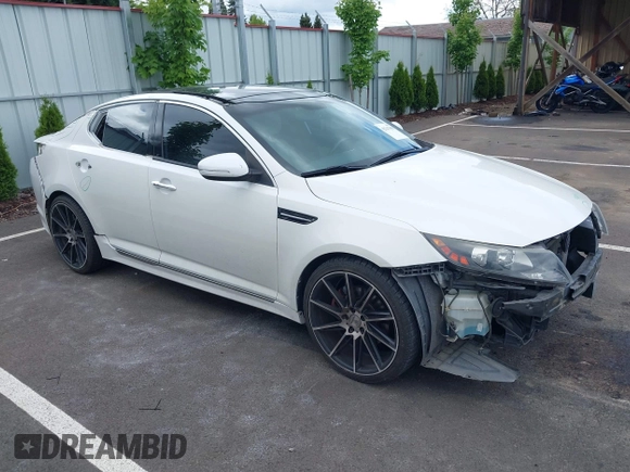 2013 Kia Optima SX with VIN 5XXGR4A63DG192937, listed as a IAAI auction lot 42247881 with 114,837 mi miles and . Bid and sale history available at DreamBid. Image 1.