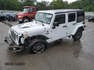 2016 Jeep Wrangler Unlimited Sahara with VIN 1C4BJWEGXGL245041, listed as a Copart auction lot 88099245 with 134,768 mi miles and Salvage title. Bid and sale history available at DreamBid. Image 1.