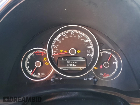 2017 Volkswagen Beetle Fleet with VIN 3VWF17AT0HM615601, listed as a Copart auction lot 48537505 with 97,363 mi miles and Salvage title. Bid and sale history available at DreamBid. Image 9.