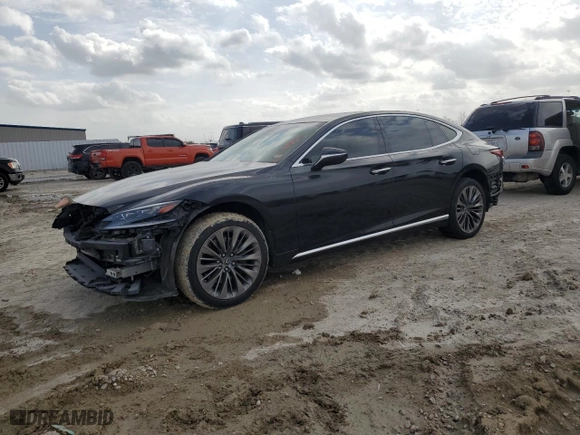 2018 Lexus LS with VIN JTHB5LFFXJ5005023, listed as a Copart auction lot 48510995 with 44,268 mi miles and Salvage Title. Bid and sale history available at carsss.com. Image 1.