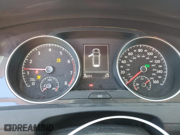 2019 Volkswagen Golf SportWagen S with VIN 3VW117AU3KM508682, listed as a Copart auction lot 48184285 with 49,271 mi miles and Salvage Title. Bid and sale history available at carsss.com. Image 9.