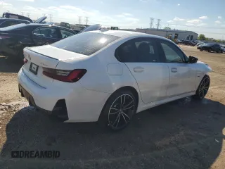 2023 BMW 3 Series 330e xDrive with VIN 3MW39FS03P8D11146, listed as a Copart auction lot 72354834 with 19,517 mi miles and Salvage Title. Bid and sale history available at carsss.com. Image 3.