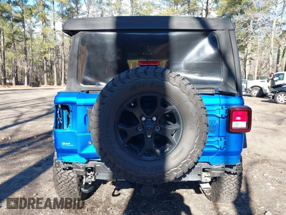 2021 Jeep Wrangler Unlimited Sport S with VIN 1C4HJXDG1MW722743, listed as a IAAI auction lot 41237900 with 35,662 mi miles and . Bid and sale history available at DreamBid. Image 16.