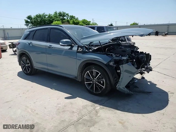 2023 Infiniti QX50 SPORT with VIN 3PCAJ5FA2PF111322, listed as a Copart auction lot 52644125 with 4,772 mi miles and Salvage Title. Bid and sale history available at carsss.com. Image 12.