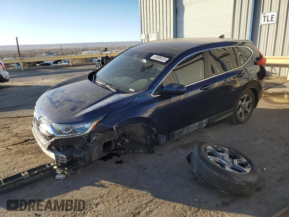2017 Honda CR-V EX-L with VIN 2HKRW2H88HH658904, listed as a Copart auction lot 45985425 with 68,579 mi miles and Salvage Title. Bid and sale history available at DreamBid. Image 1.