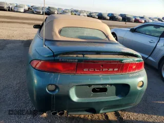 1999 Mitsubishi Eclipse GS with VIN 4A3AX35G2XE134039, listed as a Copart auction lot 76186224 with 0 mi miles and Salvage Title. Bid and sale history available at carsss.com. Image 6.