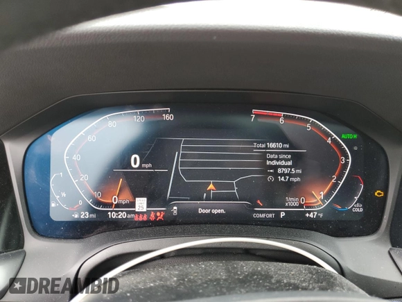 2019 BMW 3 Series 330i xDrive with VIN 3MW5R7J59K8B03003, listed as a Copart auction lot 49342865 with 16,610 mi miles and Salvage Title. Bid and sale history available at DreamBid. Image 9.