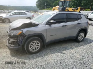 2018 Jeep Compass Sport с VIN 3C4NJCAB3JT226722, выставлен на аукционе Copart как лот 59609515 с пробегом 115 494 миль миль и Списание • Salvage title. История ставок и продаж доступна на DreamBid. Изображение 1.