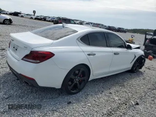 2020 Genesis G70 3.3T with VIN KMTG34LE8LU051166, listed as a Copart auction lot 70537264 with 15,304 mi miles and Salvage Title. Bid and sale history available at carsss.com. Image 3.
