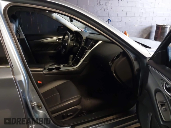 2019 Infiniti Q50 Luxe with VIN JN1EV7AR8KM591111, listed as a IAAI auction lot 41773860 with 87,027 mi miles and . Bid and sale history available at carsss.com. Image 5.