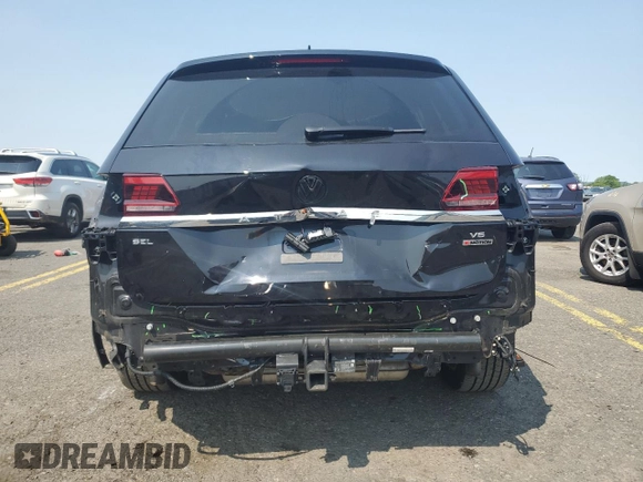2019 Volkswagen Atlas SEL with VIN 1V2MR2CA0KC597934, listed as a Copart auction lot 59352205 with 50,659 mi miles and Salvage title. Bid and sale history available at DreamBid. Image 6.