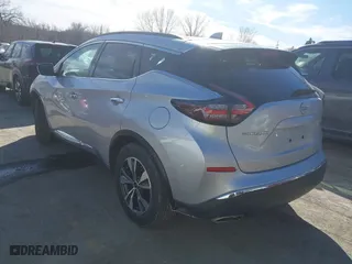 2023 Nissan Murano SV with VIN 5N1AZ2BS9PC126639, listed as a IAAI auction lot 41676580 with 48,864 mi miles. Bid and sale history available at carsss.com. Image 3.