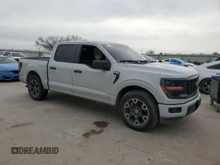 2024 Ford F-150 STX with VIN 1FTEW2KP7RKE61336, listed as a Copart auction lot 48214315 with Not Provided miles and Salvage Title. Bid and sale history available at carsss.com. Image 4.