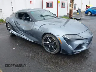 2021 Toyota Supra 3.0 with VIN WZ1DB0C00MW043331, listed as a IAAI auction lot 41783434 with 20,292 mi miles and . Bid and sale history available at DreamBid. Image 1.