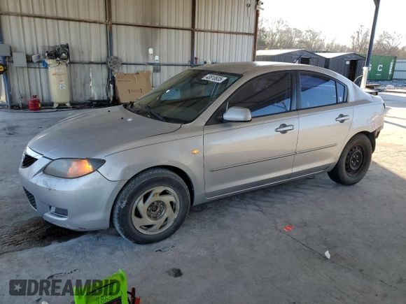 2008 Mazda 3 i Sport with VIN JM1BK12F381791446, listed as a Copart auction lot 43810635 with 134,415 mi miles and Salvage Title. Bid and sale history available at DreamBid. Image 1.