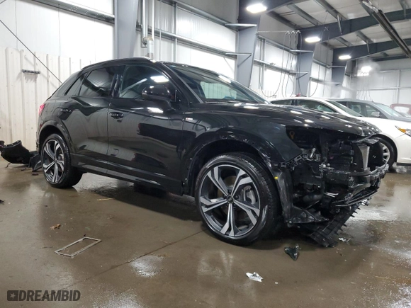2023 Audi Q3 S line Premium Plus with VIN WA1EECF33P1042249, listed as a Copart auction lot 78276314 with 17,529 mi miles and Salvage Title. Bid and sale history available at carsss.com. Image 4.