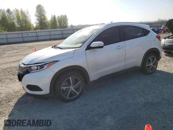 2022 Honda HR-V EX with VIN 3CZRU6H52NM756443, listed as a Copart auction lot 54507595 with 20,972 mi miles and Salvage Title. Bid and sale history available at carsss.com. Image 1.