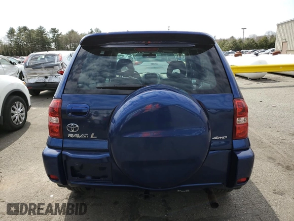 2005 Toyota RAV4 with VIN JTEHD20V850041980, listed as a Copart auction lot 48767745 with 206,741 mi miles and Salvage Title. Bid and sale history available at carsss.com. Image 6.