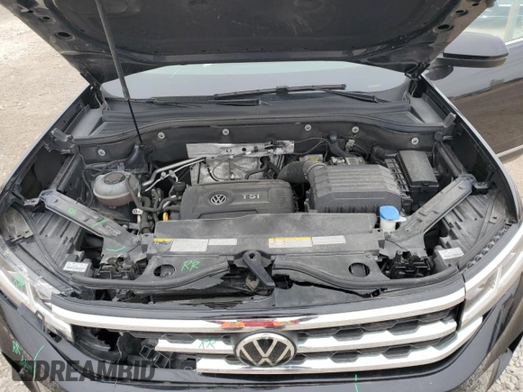 2021 Volkswagen Atlas SEL with VIN 1V2BP2CAXMC603447, listed as a Copart auction lot 50500474 with 52,691 mi miles and Salvage title. Bid and sale history available at DreamBid. Image 12.