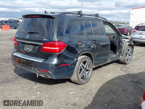 2019 Mercedes-Benz GLS 550 with VIN 4JGDF7DEXKB206377, listed as a IAAI auction lot 41263503 with 83,842 mi miles and . Bid and sale history available at DreamBid. Image 4.