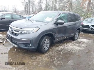 2021 Honda Pilot EX-L with VIN 5FNYF6H58MB102254, listed as a IAAI auction lot 41523287 with 27,029 mi miles. Bid and sale history available at carsss.com. Image 17.