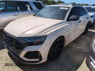 2022 Audi RS Q8 z VIN WU1ARBF14ND020700, wystawiony jako Copart lot #75193004 z przebiegiem Nie podano mil oraz Szkoda całkowita • Salvage title. Historia ofert i sprzedaży dostępna na DreamBid. Obrazek 1.