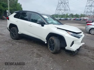2022 Toyota RAV4 Hybrid XSE with VIN 4T3E6RFV6NU084601, listed as a IAAI auction lot 42377887 with 81,084 mi miles and . Bid and sale history available at DreamBid. Image 1.