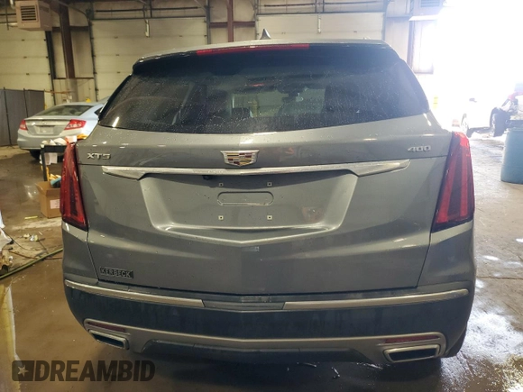 2021 Cadillac XT5 FWD Premium Luxury with VIN 1GYKNCRS9MZ227635, listed as a Copart auction lot 43366645 with 37,338 mi miles and Salvage Title. Bid and sale history available at carsss.com. Image 6.