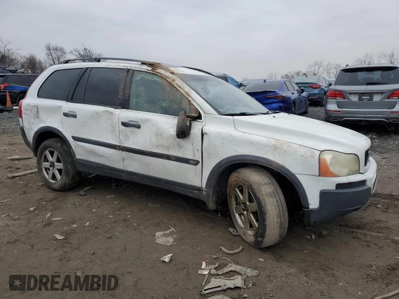 2004 Volvo XC90 with VIN YV1CZ59H741044399, listed as a Copart auction lot 86621574 with 156,673 mi miles and Salvage Title. Bid and sale history available at carsss.com. Image 4.
