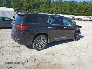 2022 Chevrolet Traverse High Country with VIN 1GNEVNKW0NJ179705, listed as a Copart auction lot 76338034 with 31,206 mi miles and Salvage title. Bid and sale history available at DreamBid. Image 3.