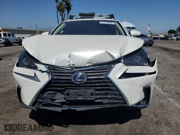 2020 Lexus NX 300h with VIN JTJGJRDZ8L5008635, listed as a Copart auction lot 61478925 with 57,773 mi miles and Salvage title. Bid and sale history available at DreamBid. Image 5.