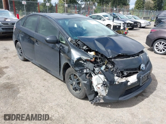 2013 Toyota Prius One with VIN JTDKN3DU9D1721670, listed as a IAAI auction lot 41945657 with 188,450 mi miles. Bid and sale history available at carsss.com. Image 1.