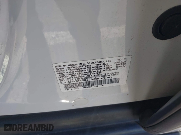 2014 Acura MDX Advance with VIN 5FRYD4H80EB024850, listed as a IAAI auction lot 41802591 with 116,948 mi miles and . Bid and sale history available at carsss.com. Image 9.