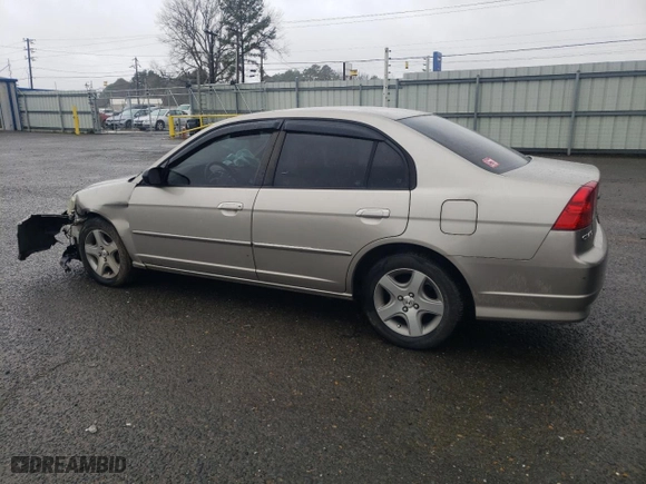 2004 Honda Civic LX with VIN 2HGES166X4H636073, listed as a Copart auction lot 88076875 with 101,862 mi miles and Salvage Title. Bid and sale history available at carsss.com. Image 2.