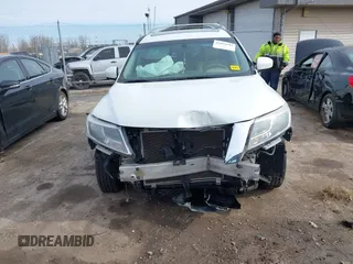 2015 Nissan Pathfinder Platinum with VIN 5N1AR2MN0FC648839, listed as a IAAI auction lot 41954795 with 123,730 mi miles. Bid and sale history available at carsss.com. Image 13.
