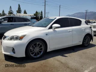 2012 Lexus CT 200h z VIN JTHKD5BH9C2091516, wystawiony jako Copart lot #65187105 z przebiegiem 163 078 mil mil oraz Szkoda całkowita • Salvage title. Historia ofert i sprzedaży dostępna na DreamBid. Obrazek 1.