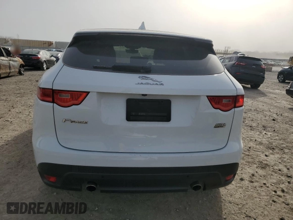 2019 Jaguar F-Pace 25t Premium with VIN SADCJ2FX5KA605238, listed as a Copart auction lot 48924955 with 76,241 mi miles and Salvage title. Bid and sale history available at DreamBid. Image 6.
