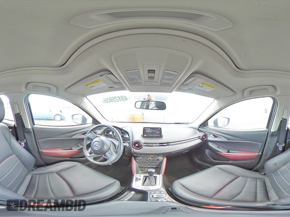 2017 Mazda CX-3 Touring with VIN JM1DKFC74H0176455, listed as a Copart auction lot 48825935 with 90,486 mi miles and Salvage Title. Bid and sale history available at carsss.com. Image 12.
