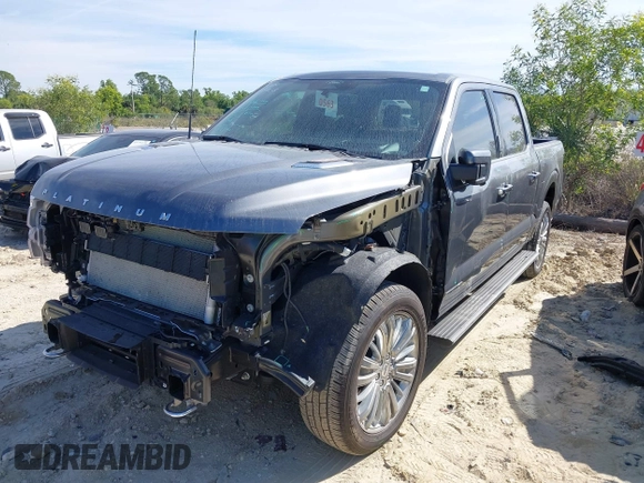 2024 Ford F-150 with VIN 1FTFW7LD5RFA46711, listed as a IAAI auction lot 41740624 with 11,736 mi miles and . Bid and sale history available at DreamBid. Image 2.