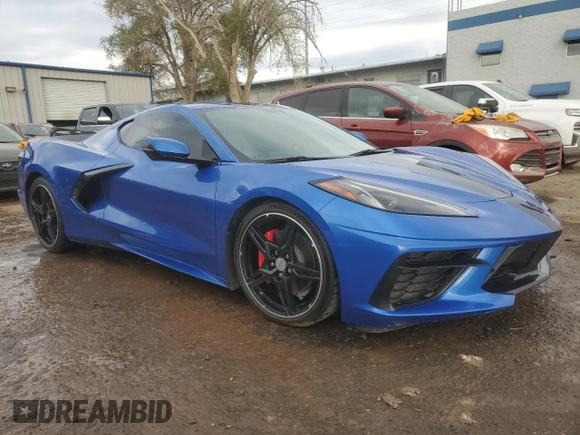 2020 Chevrolet Corvette 1LT with VIN 1G1Y62D49L5117831, listed as a Copart auction lot 77890984 with 0 mi miles and Non Repairable. Bid and sale history available at carsss.com. Image 4.
