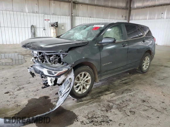 2021 Chevrolet Equinox LT with VIN 3GNAXUEV5ML338859, listed as a Copart auction lot 55292545 with Not provided miles and Salvage title. Bid and sale history available at DreamBid. Image 1.