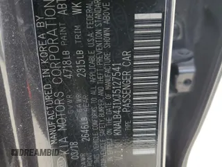 2018 Kia Cadenza Premium with VIN KNALB4J1XJ5127541, listed as a Copart auction lot 70212834 with 75,475 mi miles and Salvage Title. Bid and sale history available at carsss.com. Image 12.